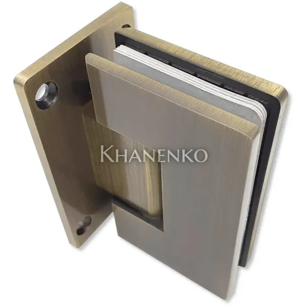 Петля Альфа α стена-стекло с центр. креплением цвет Бронза FDP-11 SUS304/BZ